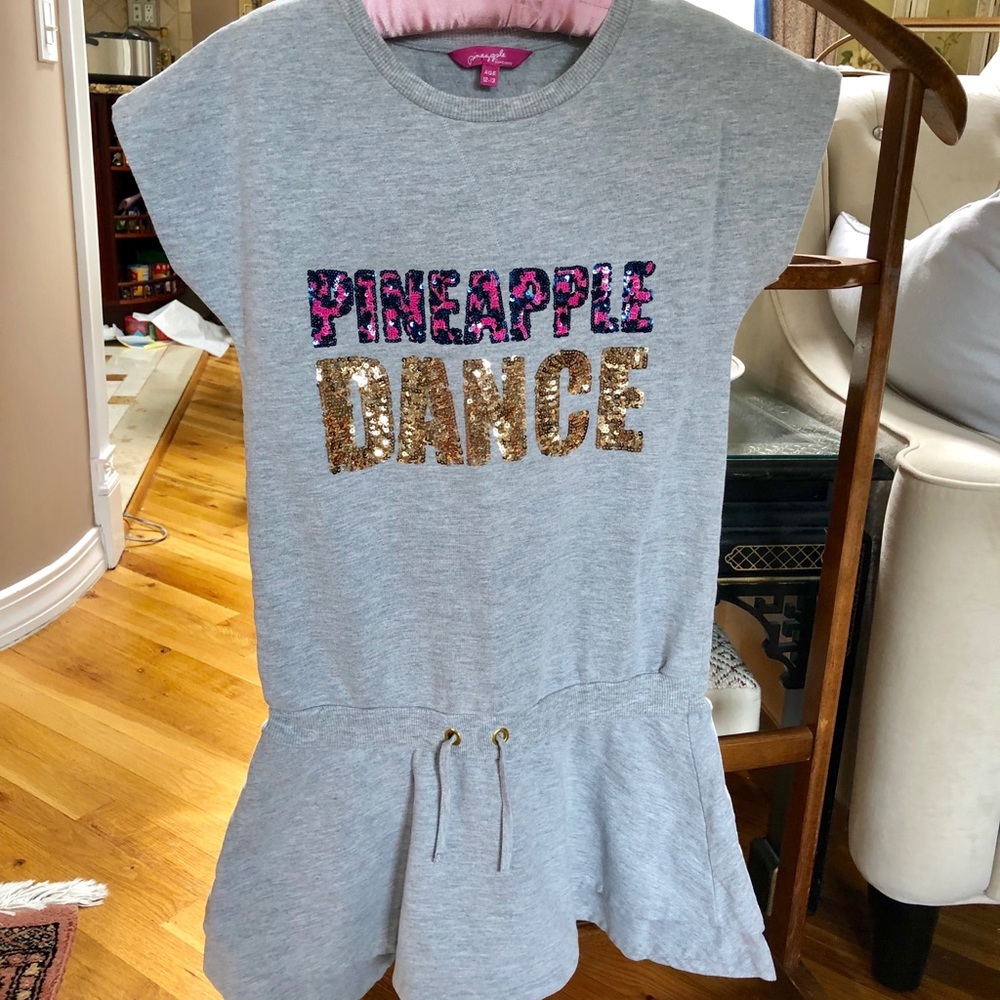 Pineapple by Debbie Moore Sweatshirt dress 12-13